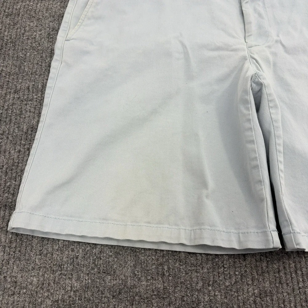 LL Bean Shorts Mens 40 Blue Cotton Spandex Standard Fit Chino Casual Outdoor